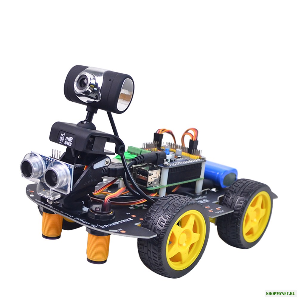 Xiao R GFS DIY Интеллектуальный программируемый робот RC Авто Wifi Bluetooth APP / Палка Управление с платой HD камера Raspberry Pi 4B